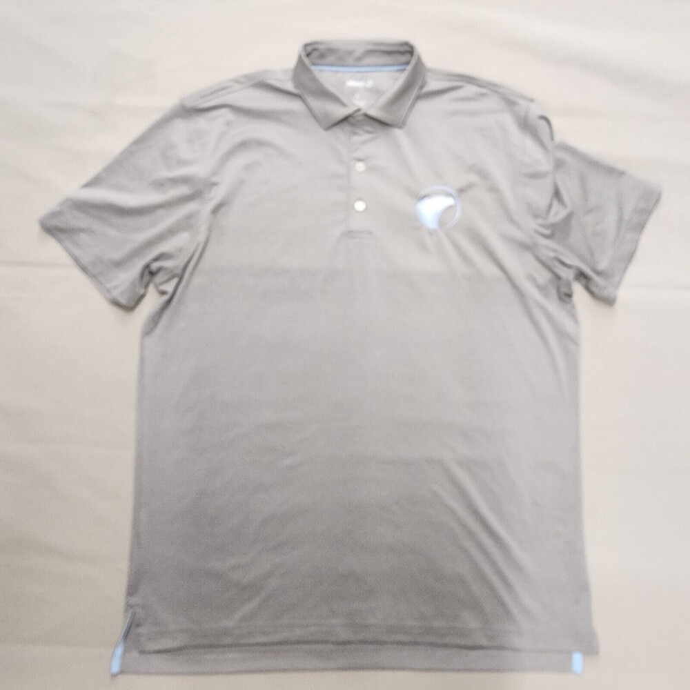 Johnnie O Men's Grey Golf Polo Shirt Stretch Performance Size L